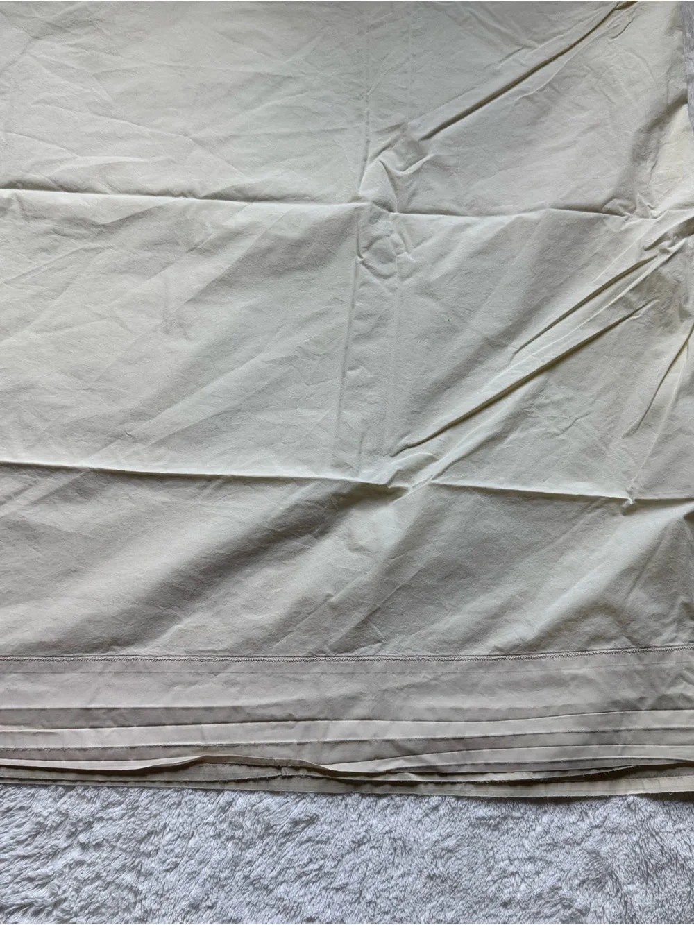 Casper 100% Organic Cotton Percale Flat Sheet King / Cal King in Butter Yellow